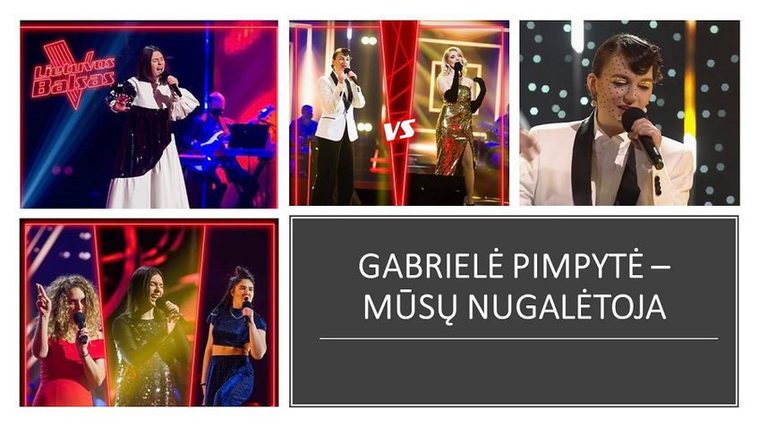 Габриэле Пимпите – полуфиналистка восьмого сезона музыкального проекта «Голос Литвы»