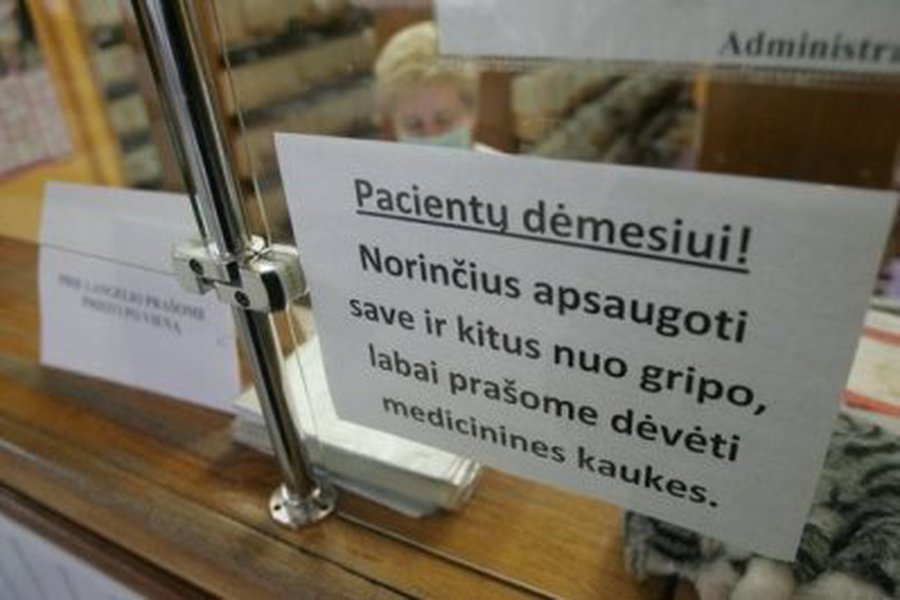 Gripo epidemija – jau 16 savivaldybių - Lietuva ir Baltijos šalys
