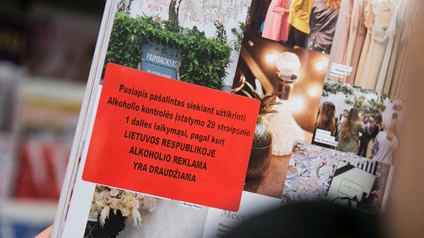 Изъятие рекламы алкоголя из зарубежных журналов Д.Грибаускайте называет позором