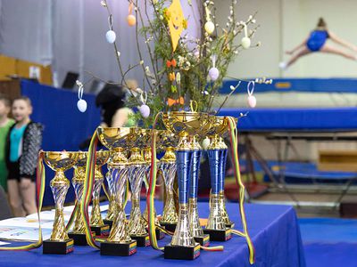 В Висагинасе состязались юные батутисты - В Висагинасе