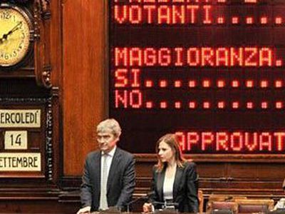 Итальянский парламент одобрил план сокращения расходов
                                 - В Мире