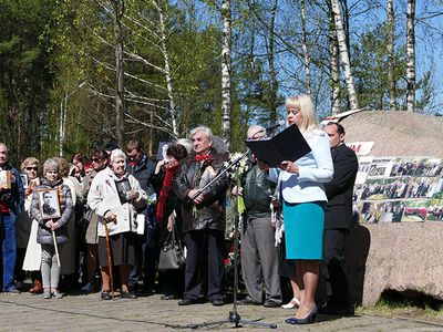 День Победы над нацисткой Германией. «Бессмертный полк» - в Висагинасе - В Висагинасе