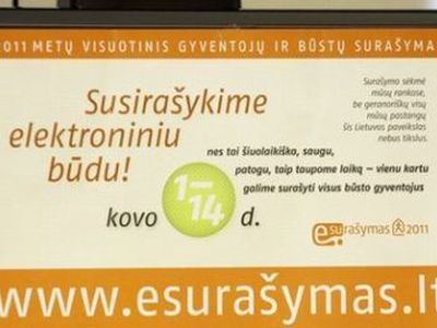 Baigiasi surašymas internetu - Lietuva ir Baltijos šalys