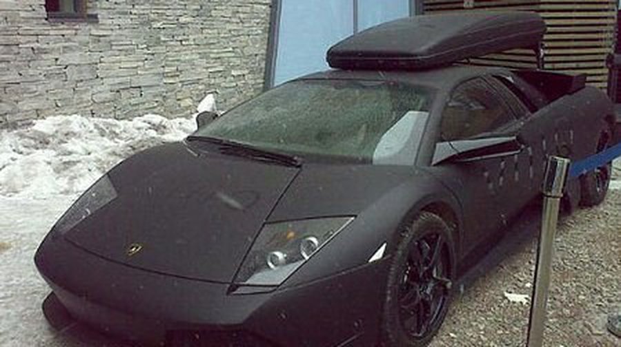 Lamborghini Murcielago LP 640 с внешним багажником для лыжной экипировки - Хобби, отдых и развлечения
