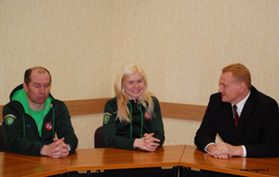 Висагинас проводил своих олимпийцев - В Висагинасе