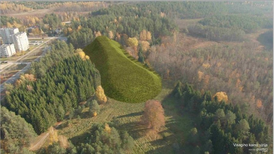 Висагинское самоуправление приглашает ознакомиться с проектом строительства насыпной горки (видео) - В Висагинасе