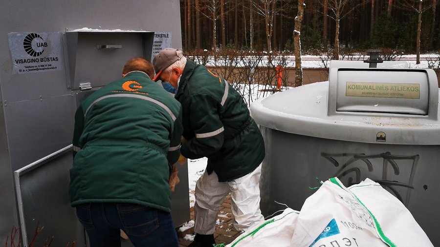 Разгрузка контейнеров. Что показало вскрытие? (видео) - В Висагинасе