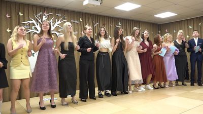 В основной школе Жибурё прозвучал последний звонок (видео)