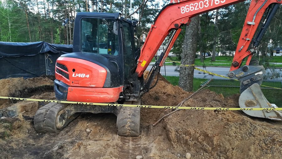 Бетонные основания решено снести для улучшения городского пейзажа? (видео) - В Висагинасе