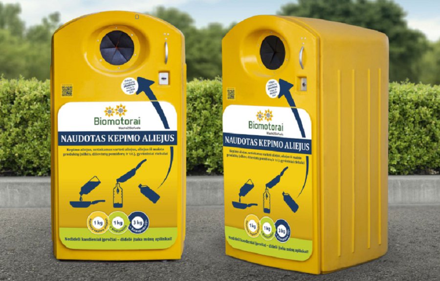 В Висагинасе открыты три новые точки приёма использованного растительного масла - В Висагинасе