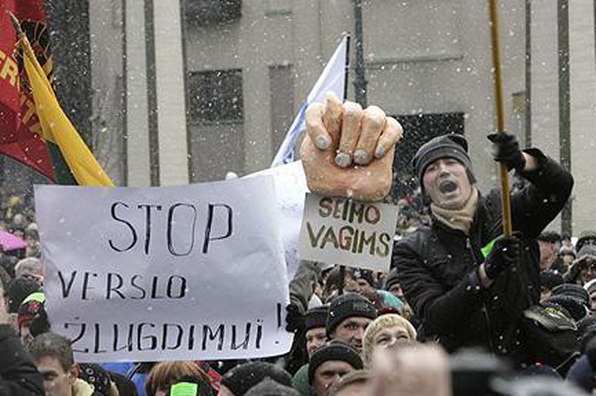 Митинг у Сейма Литвы: «Руки прочь от малого бизнеса»