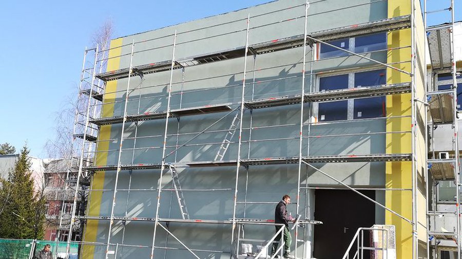 ЗАО «Dengsta» закрепляет свои позиции в Висагинасе. Ее новый объект – школа Draugystės - В Висагинасе