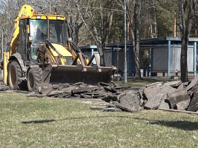Висагинский автовокзал. Начало положено (видео) - В Висагинасе