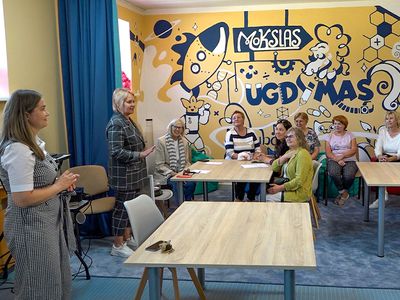 Воспитатели детского сада «Auksinis gaidelis» делились опытом (видео) - В Висагинасе