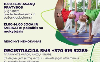 Приглашаем 28 марта 2026 года на мероприятие «День йоги в Висагинасе»! - Культурные и спортивные мероприятия
