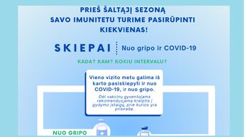 Подготовка к сезону простуд началась. Достаточно ли в Висагинасе вакцин от гриппа и COVID-19?