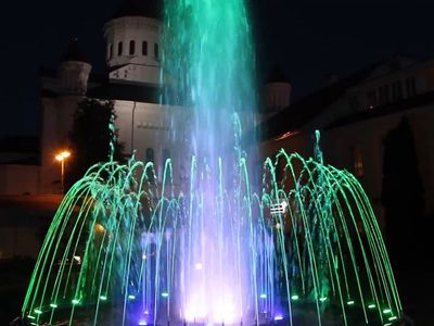 В День города в Висагинасе – музыкальный танцующий фонтан - В Висагинасе