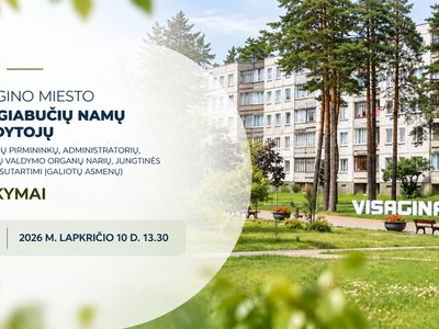 Butų savininkai kviečiami į daugiabučių namų valdymo mokymus - Visagine
