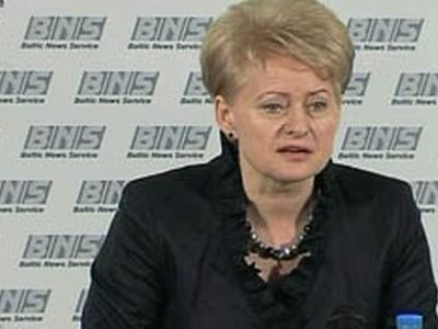 Д.Грибаускайте: «Правительству придется считаться с моим словом»  - Литва и страны Балтии