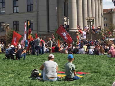 Протестующие у Сейма против программы жизненных навыков призывают министерство остановить уроки - Литва и страны Балтии