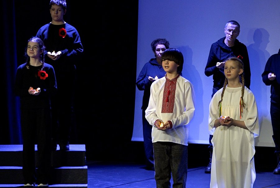 Вечер солидарности с Украиной (видео) - В Висагинасе