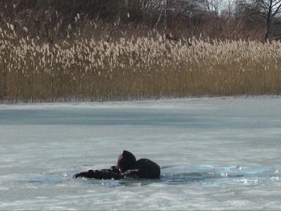 Работники Службы спасения предупреждают: надо быть осторожными на льду - В Висагинасе