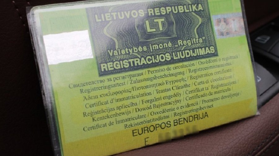 „Regitra“: atnaujinamas transporto priemonių registracijos liudijimas - Lietuva ir Baltijos šalys