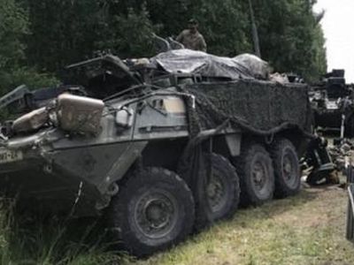 В Литве при столкновение 4 бронемашин пострадали 10 американских солдат - полиция - Литва и страны Балтии