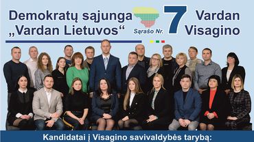 Demokratų programa ir darbų sąrašas. Vardan Visagino!