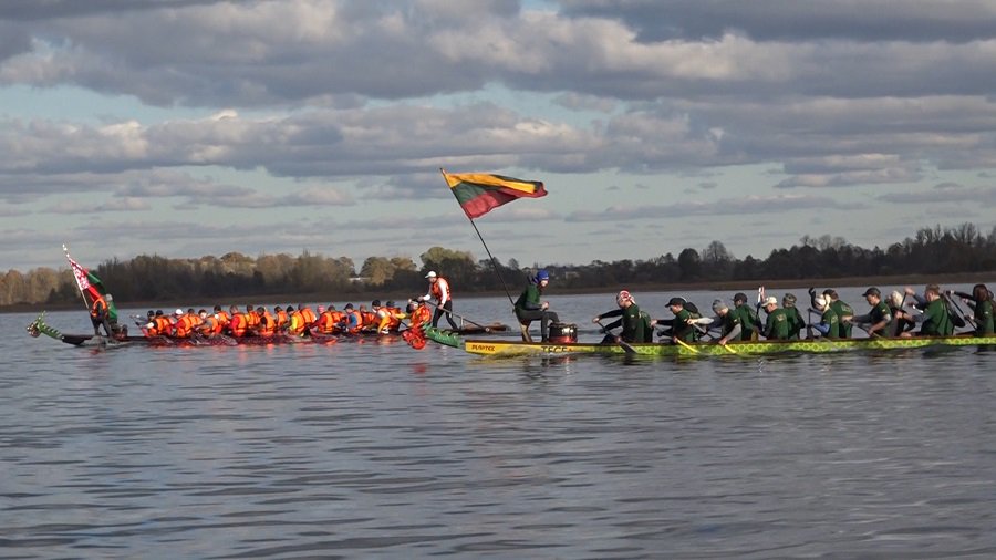 Впервые в мире! Международная гонка на «драконах» вдоль границы Литва-Беларусь! (Видео) - В Висагинасе