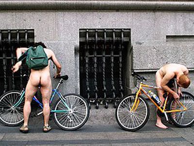 В Новой Зеландии сотрудница полиции отчитала голых велосипедистов за отсутствие шлемов - Хобби, отдых и развлечения