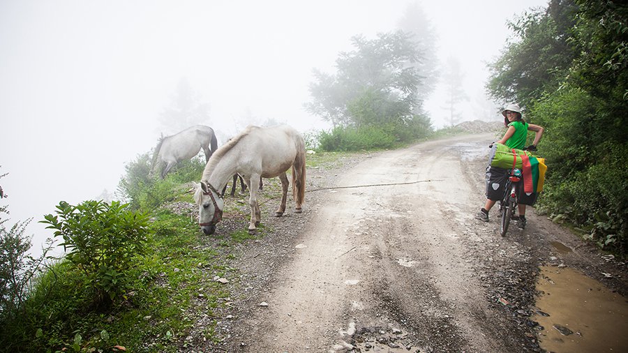 На велосипедах через Гималаи - В Висагинасе