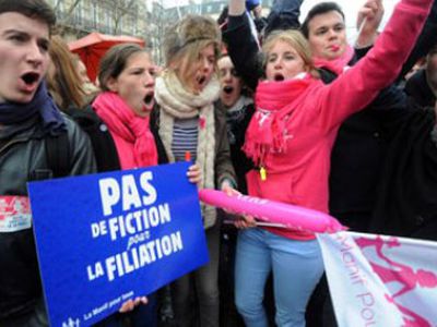 Французский сенат разрешил однополым парам усыновлять детей - В Мире