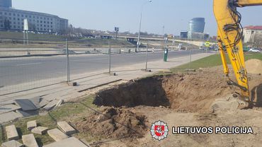 Vilniuje rastas karo laikų aviacinis sprogmuo, draudžiama eiti ir važiuoti Upės gatve