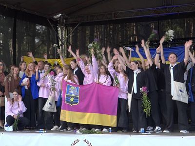 Висагинас встретил гостей из Славутича и Голой Пристани (видео) - В Висагинасе