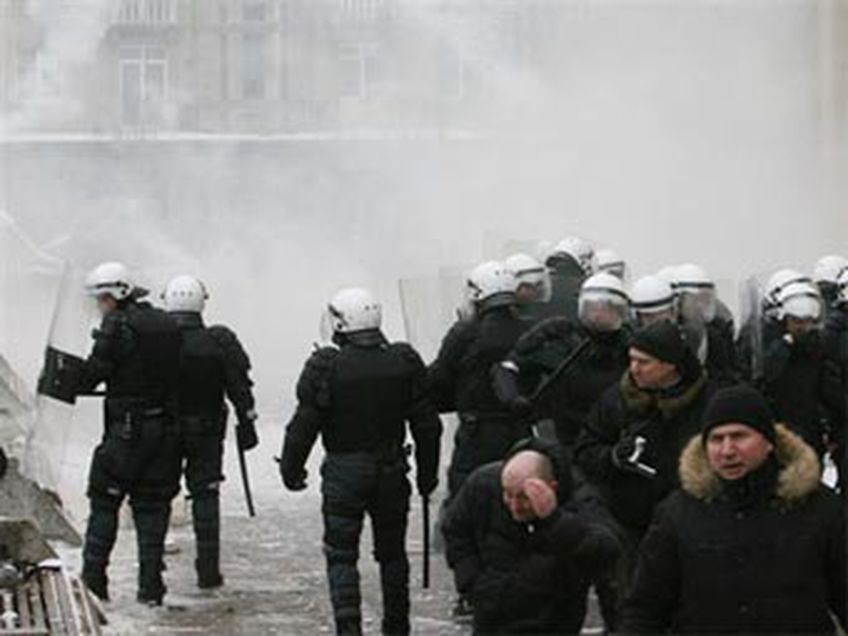 Задержан 151 участник беспорядков в Вильнюсе