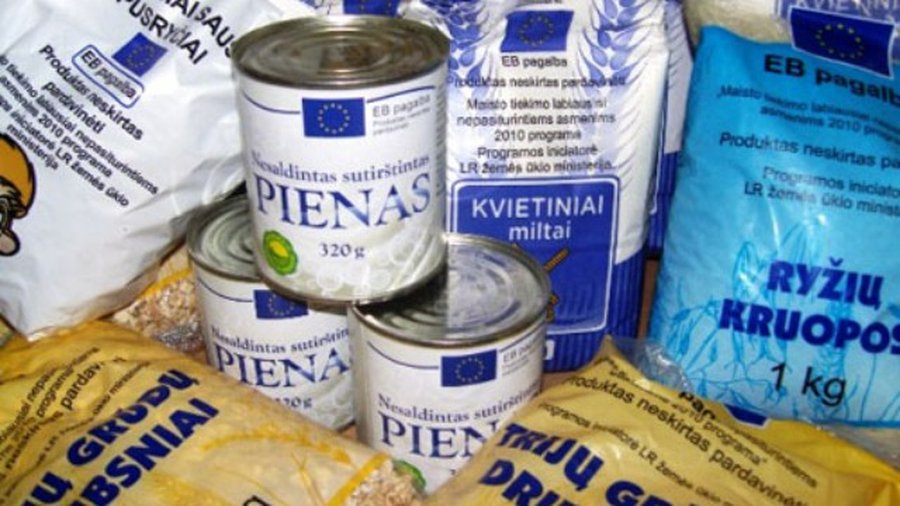 О выдаче продуктов малоимущим жителям Висагинаса   - В Висагинасе
