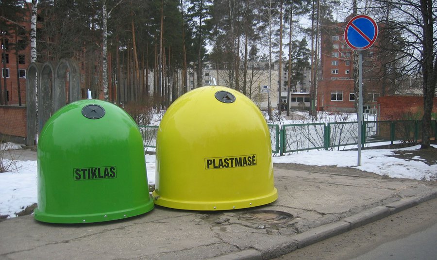 Новые контейнеры для вторсырья - В Висагинасе