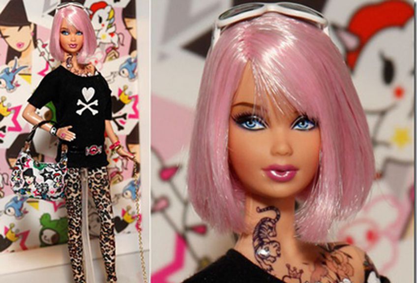 Татуированная кукла Барби разгневала американцев
