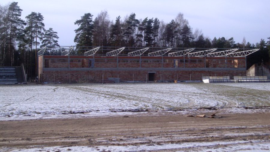 А что на нашем стадионе?  - В Висагинасе