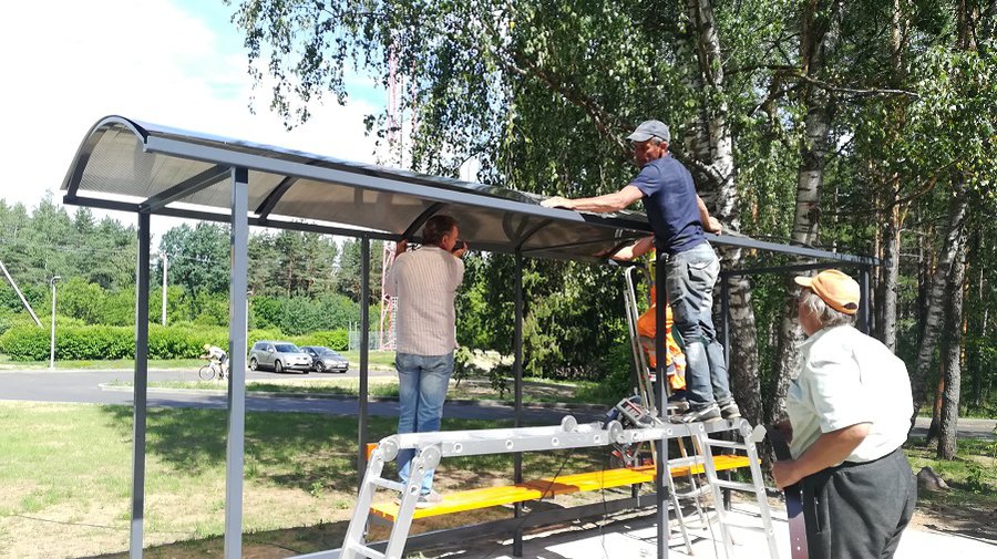 Работы по возведению автостоянки подходят к концу - В Висагинасе