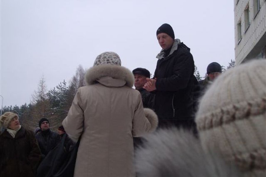 Стихийный митинг состоялся - В Висагинасе