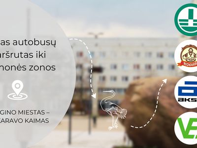 Pristatome reguliarų autobusų maršrutą iki pramonės zonos (Visagino miestas – Makaravo kaimas) - Visagine