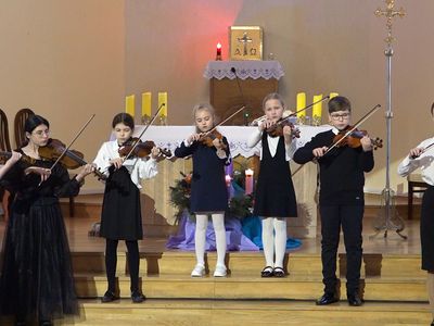 В висагинском костеле состоялся концерт учеников VKMA (видео) - В Висагинасе