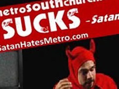 Служители церкви развернули рекламную кампанию с образом Сатаны - Хобби, отдых и развлечения