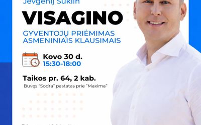 Прием жителей Висагинаса членом Сейма Литовской Республики Евгением Шуклиным - В Висагинасе