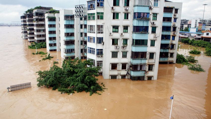 В Китае в провинции Хунань от наводнений пострадали 57,5 тысячи человек