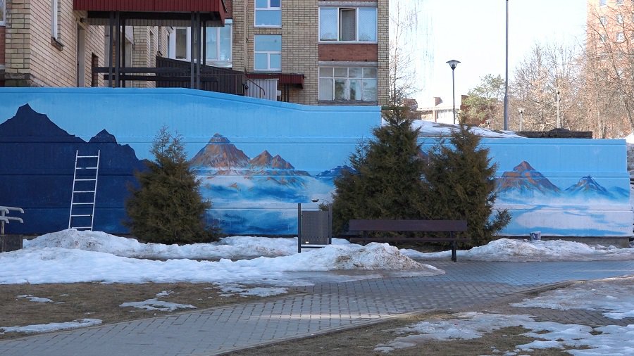 В Висагинасе появились горы (видео) - В Висагинасе