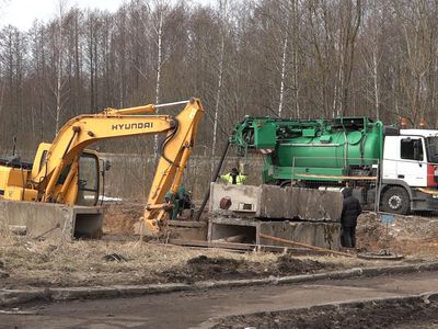 Произошла авария на магистральной трассе сточных вод - В Висагинасе