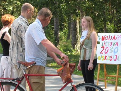 Дискуссия о будущем Литвы в Висагинасе.                                                                                 - В Висагинасе